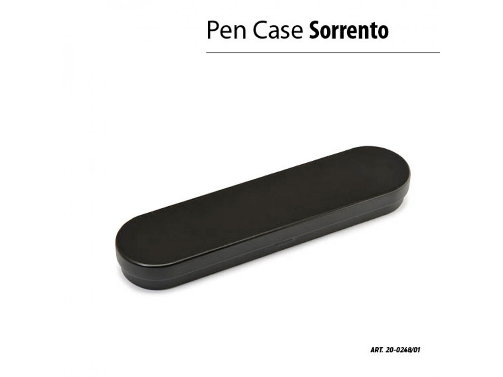Ручка роллер BrunoVisconti®0.7 мм, синяя, в чёрном футляреSORRENTO (черный металлический корпус)
