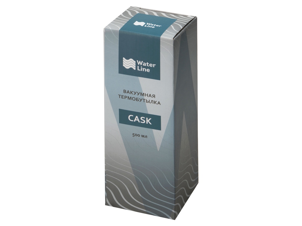 Вакуумная термобутылка Cask Waterline, soft touch, 500 мл, черный