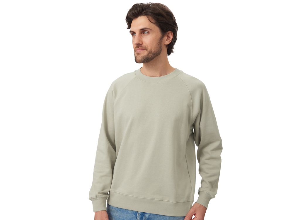 Свитшот оверсайз с рукавом реглан Belgrade, унисекс, оливковый