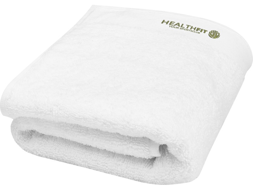 Полотенце для ванной Nora из хлопка плотностью 550 г/м² и размером 50x100 см, белый