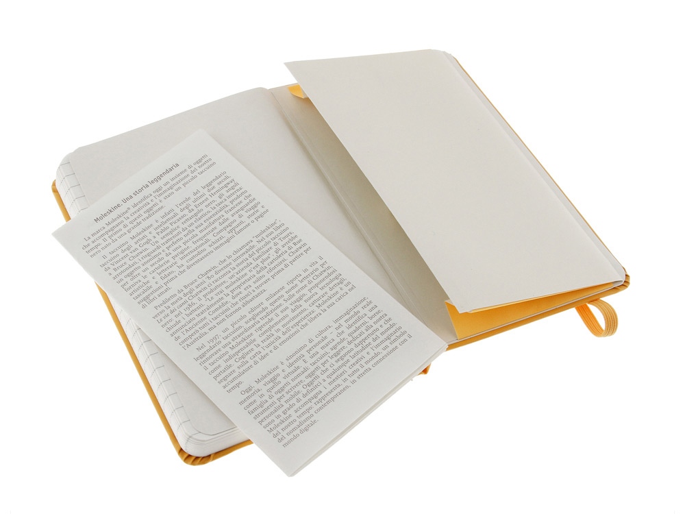 Записная книжка Moleskine Classic (в линейку) в твердой обложке, Pocket (9x14см), оранжевый