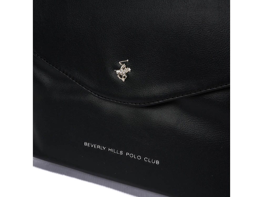 Сумка женская Beverly Hills Polo Club, черный/стальной