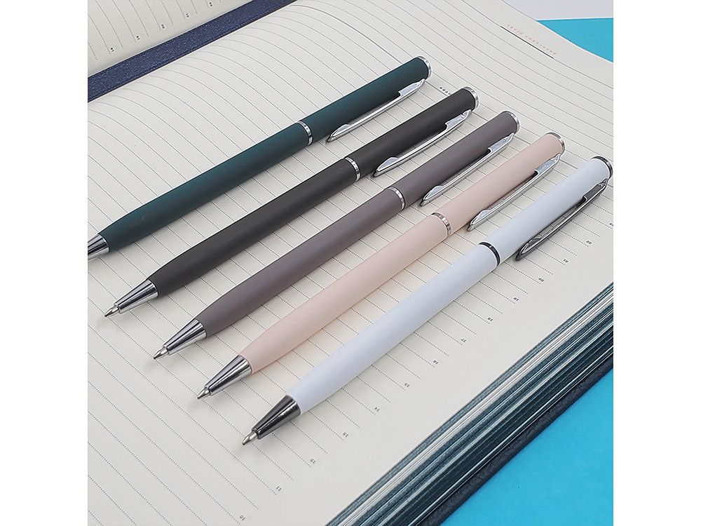 Ручка шариковая автоматическая BrunoVisconti® PALERMO цвет корпуса пудровый, soft-touch, 0.7 мм