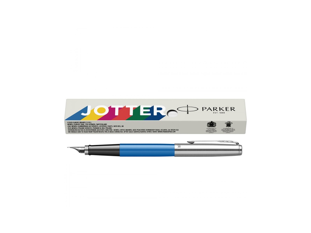 Ручка перьевая Parker Jotter Originals Blue Chrom CT F blue