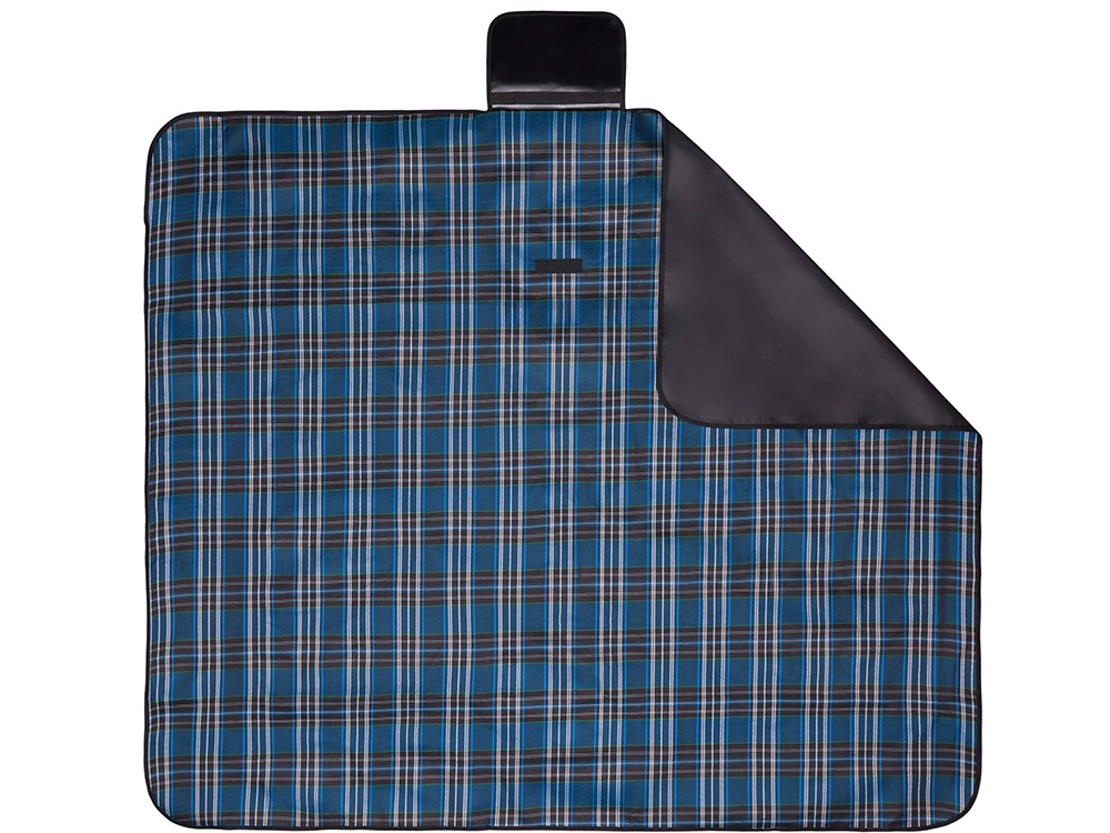 Непромокаемый плед для пикника Fabrizio, синий/черный