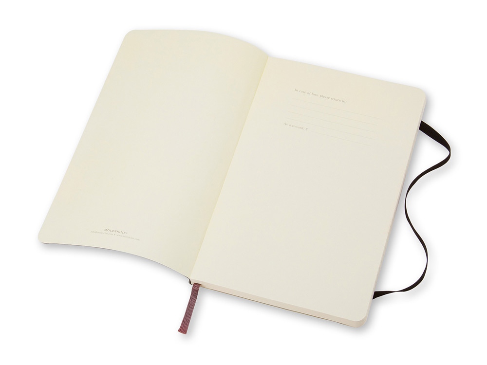 Записная книжка Moleskine Classic Soft (в линейку), Large (13х21см), черный