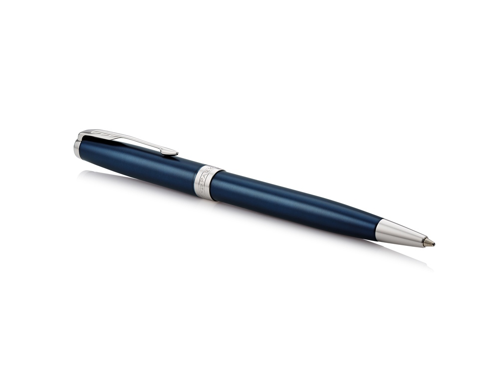 Ручка шариковая Parker Sonnet Core Subtle Blue CT, синий/серебристый