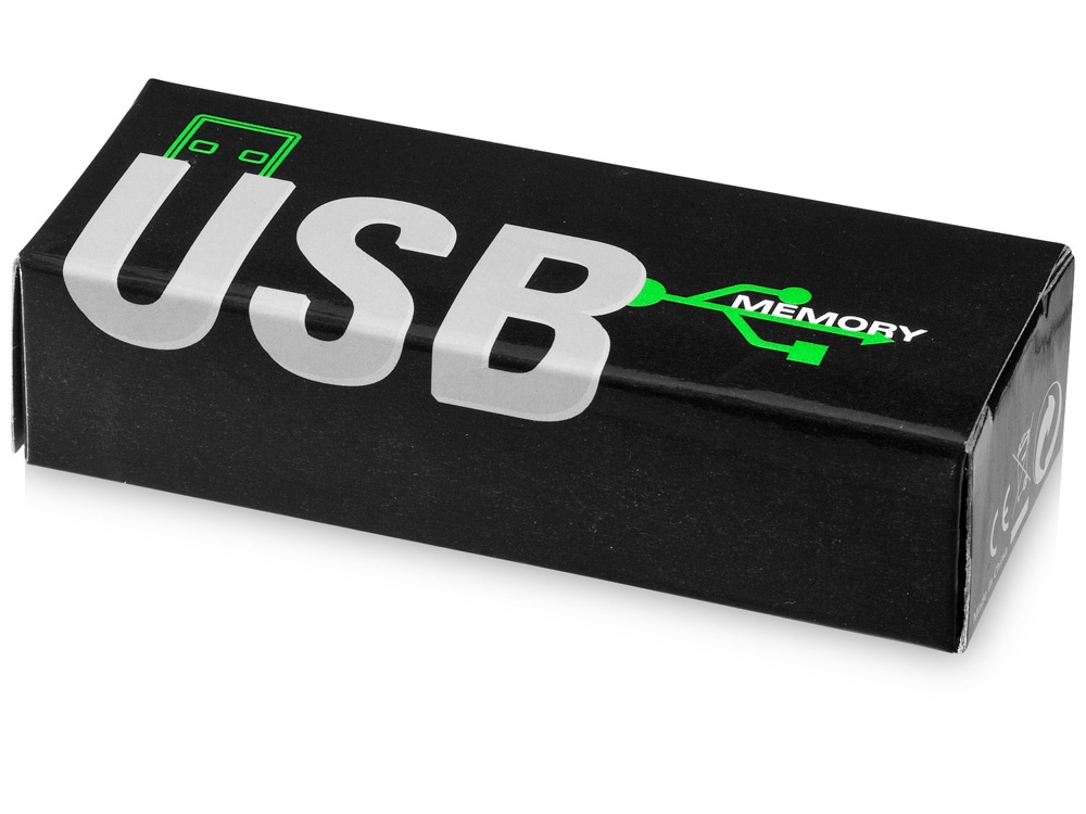 Флеш-карта Rotate Metallic USB 2.0 на 4 Gb, черный