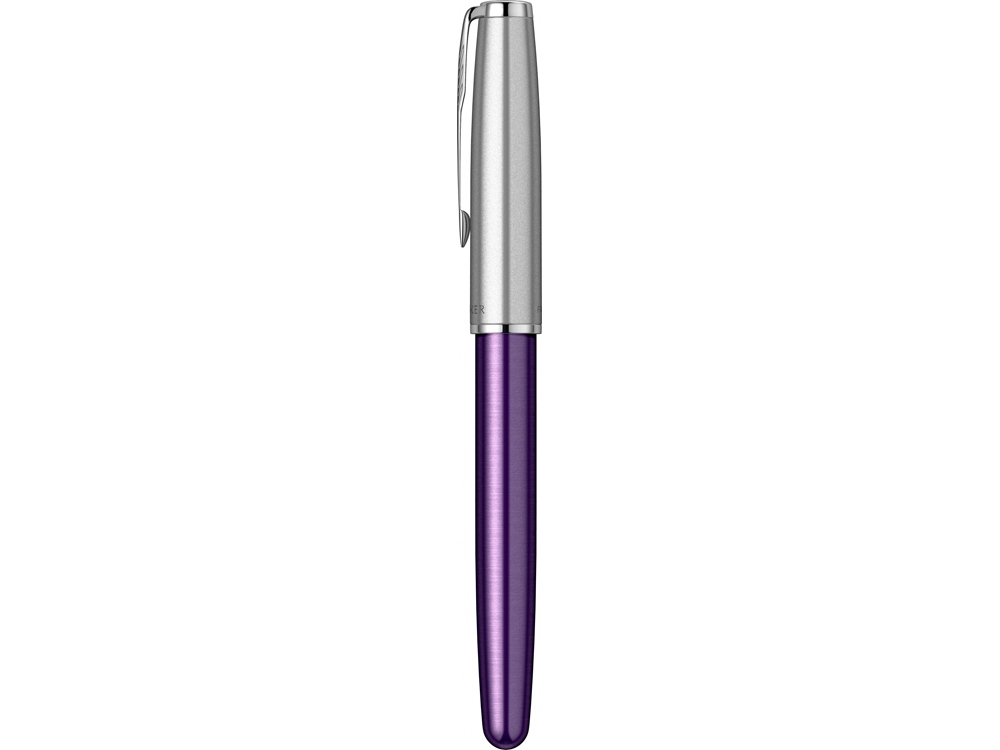 Ручка-роллер Parker Sonnet Essentials Violet SB Steel CT, цвет чернил black, перо: F, в подарочной упаковке.