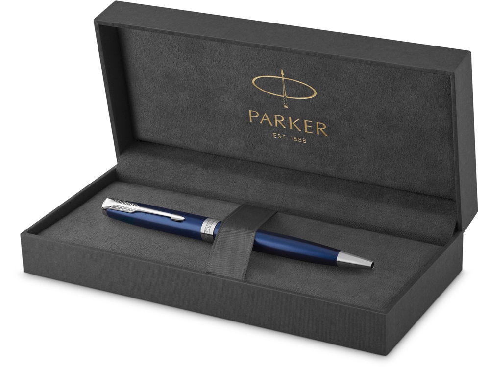 Ручка шариковая Parker Sonnet Core Subtle Blue CT, синий/серебристый