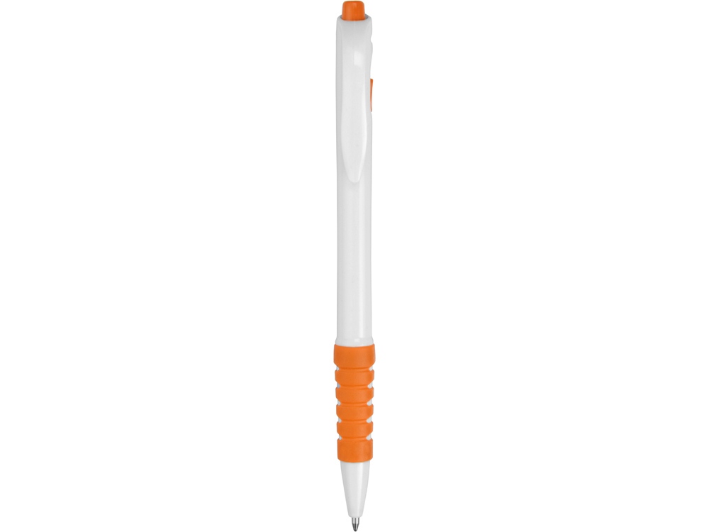 Ручка шариковая Фиджи, белый/оранжевый