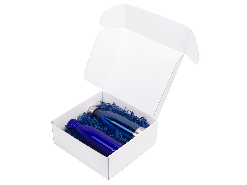 Подарочный набор с термосом и бутылкой Bottle set, синий