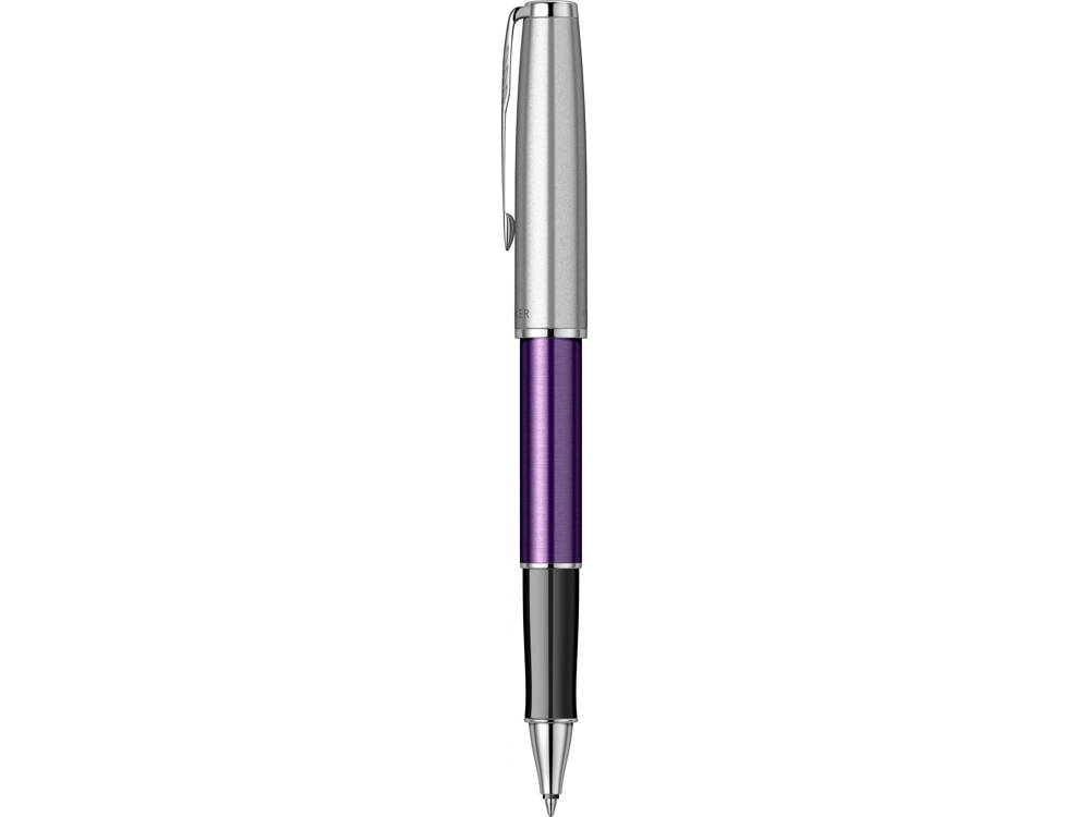 Ручка-роллер Parker Sonnet Essentials Violet SB Steel CT, цвет чернил black, перо: F, в подарочной упаковке.