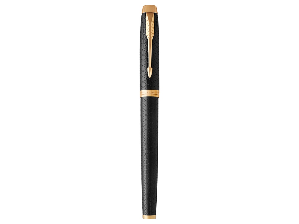 Ручка роллер Parker IM Premium Black GT, стержень: F, цвет чернил: black, в подарочной упаковке.