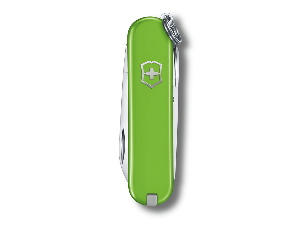 Нож-брелок VICTORINOX Classic SD Colors Smashed Avocado, 58 мм, 7 функций, салатовый