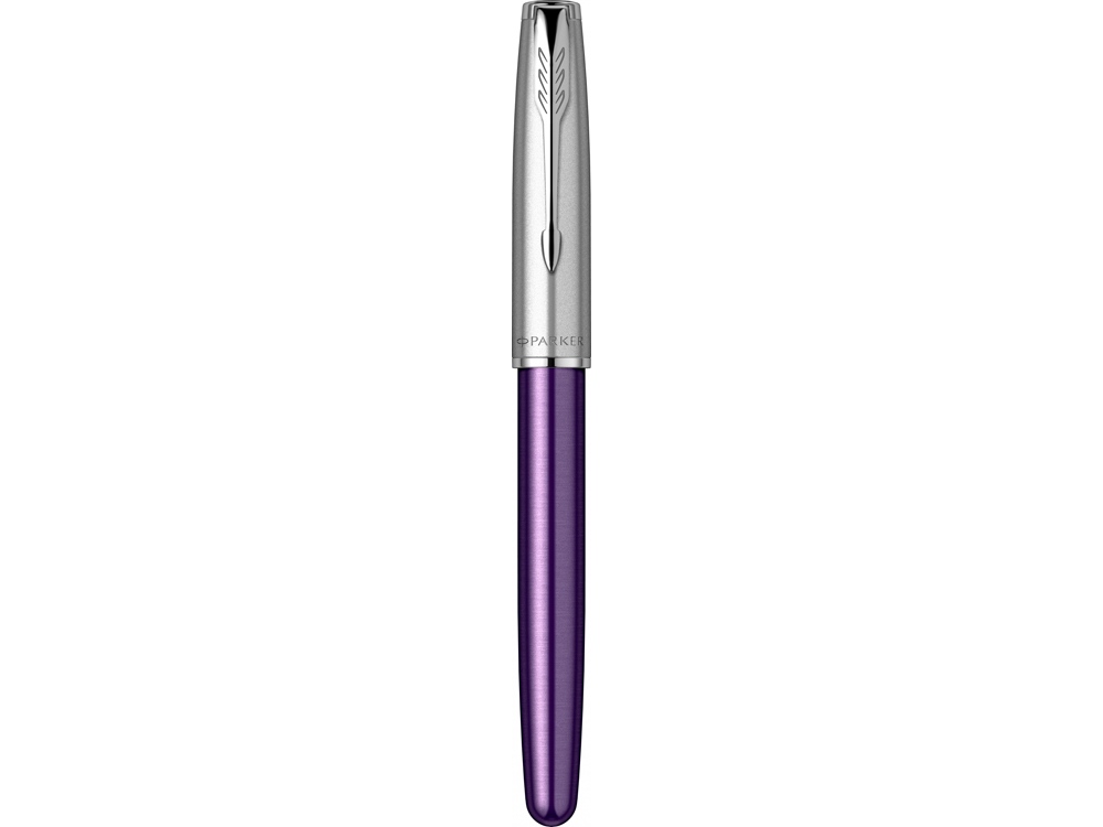 Ручка-роллер Parker Sonnet Essentials Violet SB Steel CT, цвет чернил black, перо: F, в подарочной упаковке.