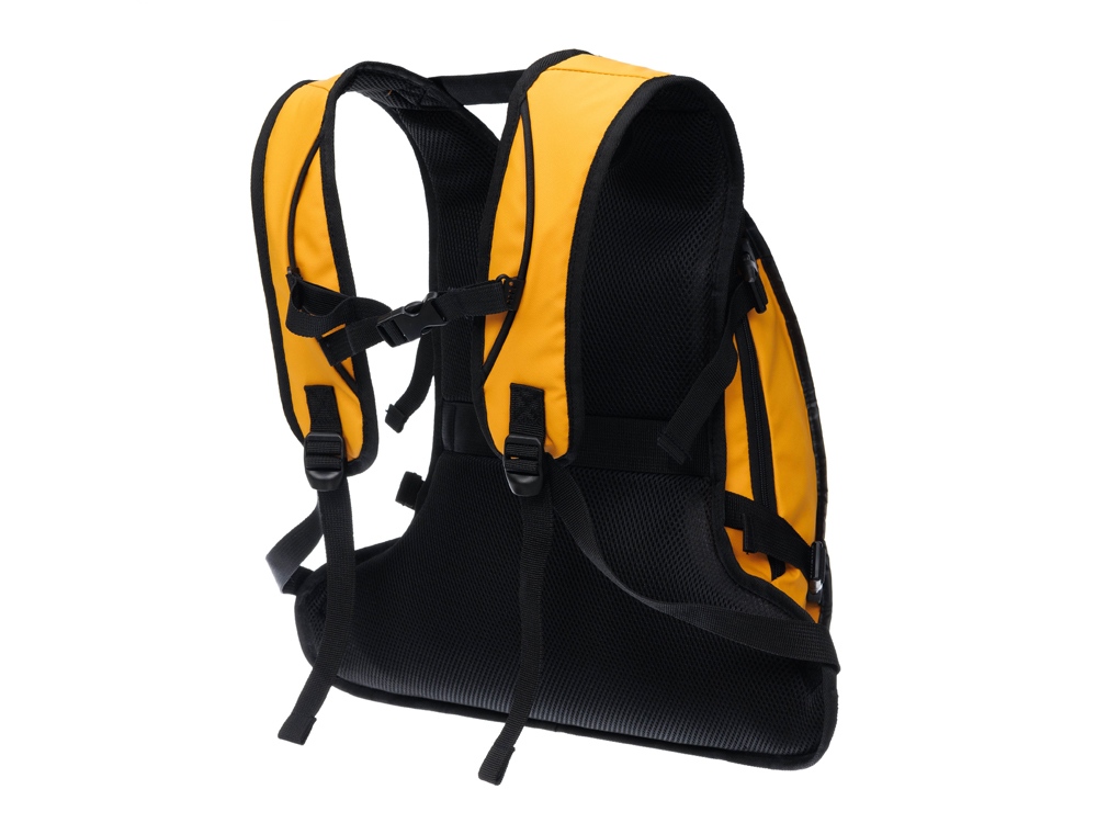 Рюкзак TORBER MOBI, желтый, полиэстер 900D с PU покрытием, 45 х 32 х 20 см