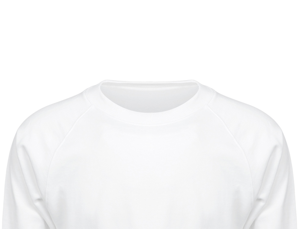Свитшот оверсайз с рукавом реглан Belgrade, унисекс, белый