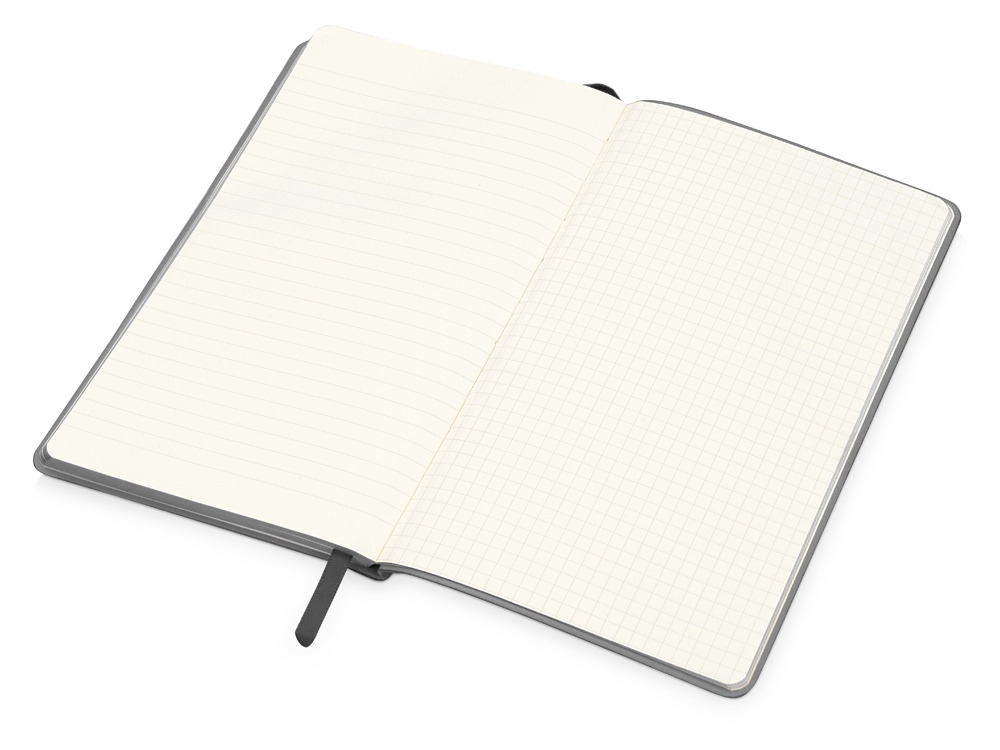 Блокнот Notepeno 130x205 мм с тонированными линованными страницами, серый (Р)