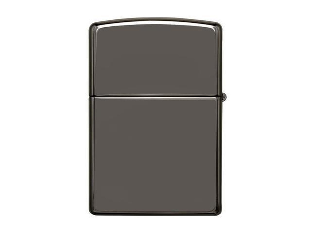 Зажигалка ZIPPO Classic с покрытием Black Ice®, латунь/сталь, чёрная, глянцевая, 38x13x57 мм