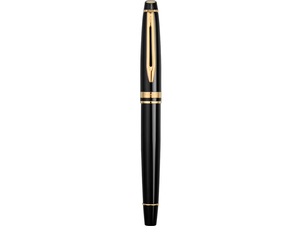 Ручка-роллер Waterman Expert 3, цвет: Black Laque GT, стержень: Fblk