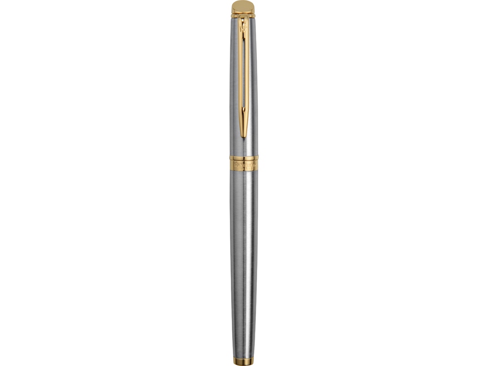 Ручка роллер Waterman Hemisphere Stainless Steel GT F, серебристый/золотистый