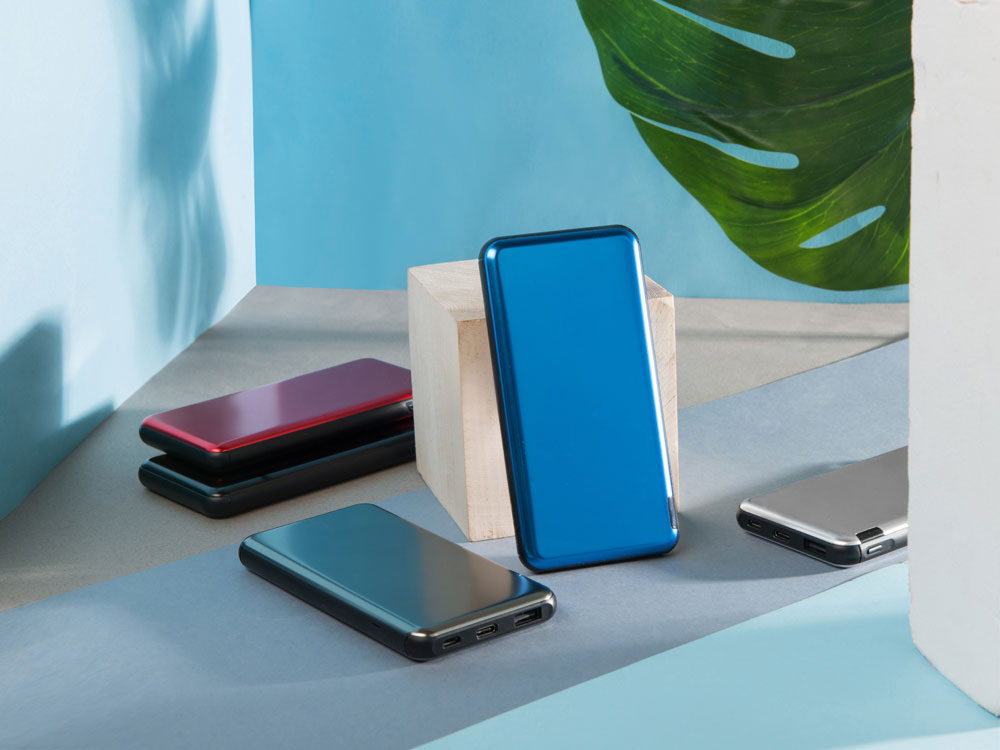 Внешний аккумулятор Forge v.2, металл, 10000mah, черный
