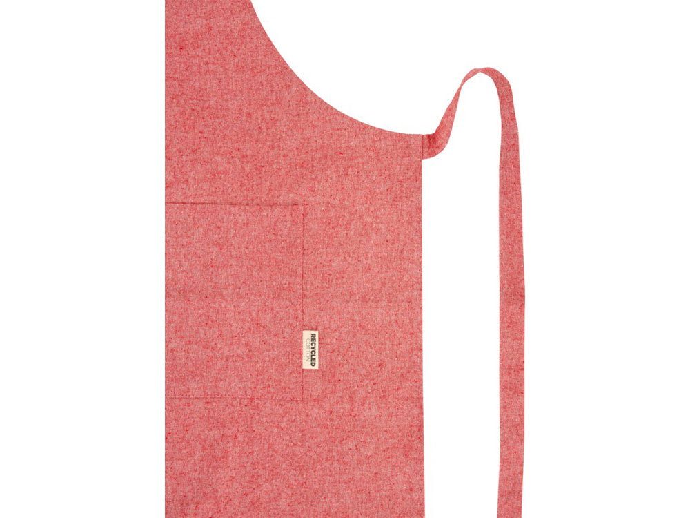 Pheebs 200 g/m² recycled cotton apron, красный яркий
