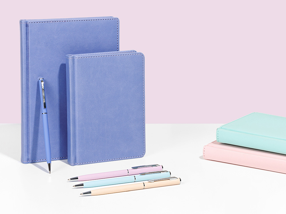 Ручка шариковая автоматическая BrunoVisconti® PALERMO цвет корпуса сиреневый, soft-touch, 0.7 мм