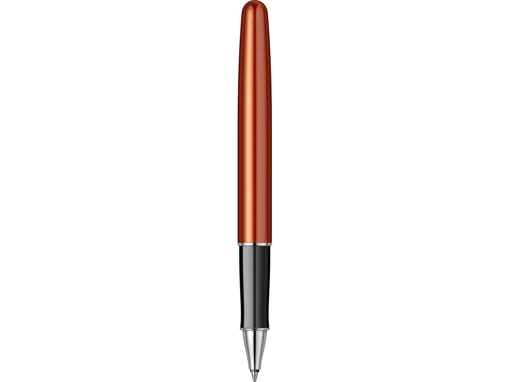 Ручка-роллер Parker Sonnet Essentials Orange SB Steel CT, цвет чернил black,перо: F, в подарочной упаковке.