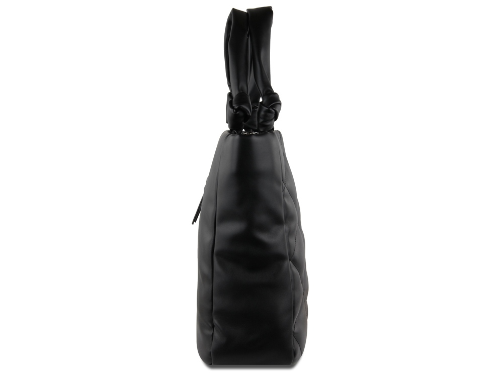 Сумка-шоппер BUGATTI Cara, чёрная, полиуретан, 43х11х32 см, 10 л