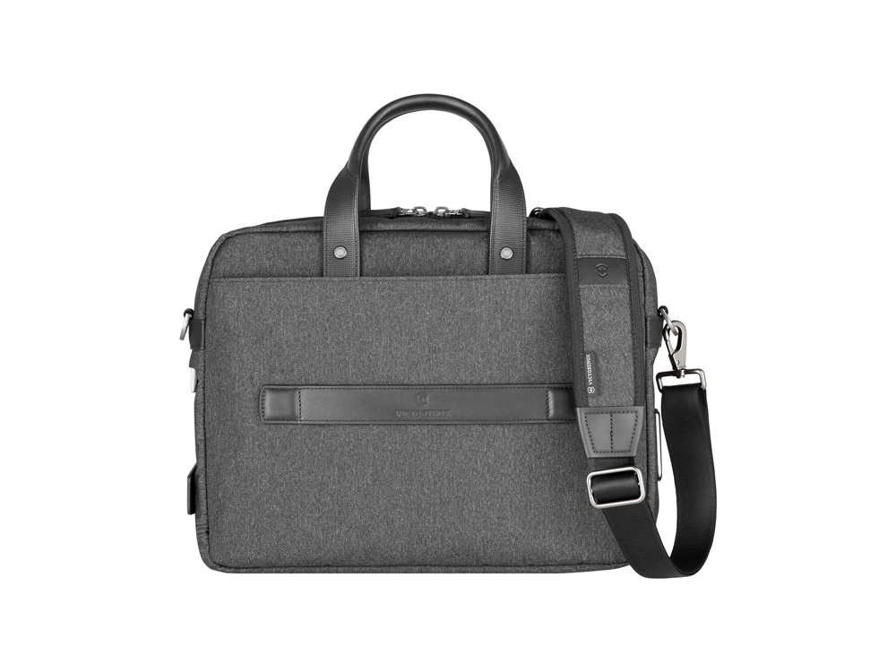 Портфель VICTORINOX Architecture Urban2 15 Briefcase 15'', серый, полиэстер/кожа, 42x13x31 см, 16 л