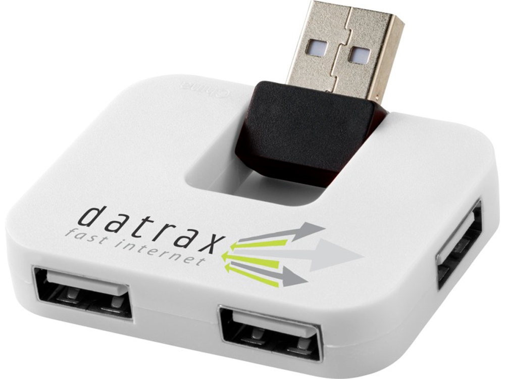 USB Hub Gaia на 4 порта, белый