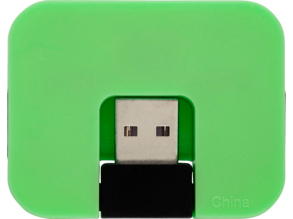 USB Hub Gaia на 4 порта, зеленый