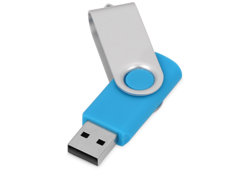 Флеш-карта USB 2.0 16 Gb Квебек, голубой