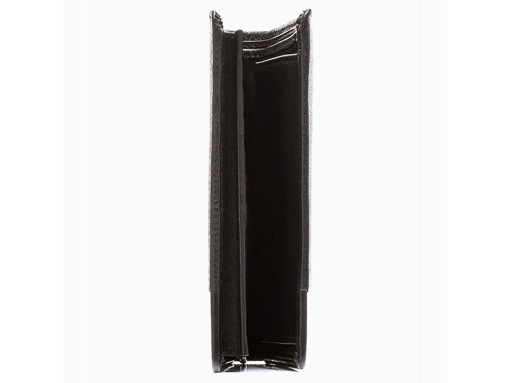 Портмоне BUGATTI Atlanta, чёрное, натуральная воловья кожа, 10,5х2х12,5 см