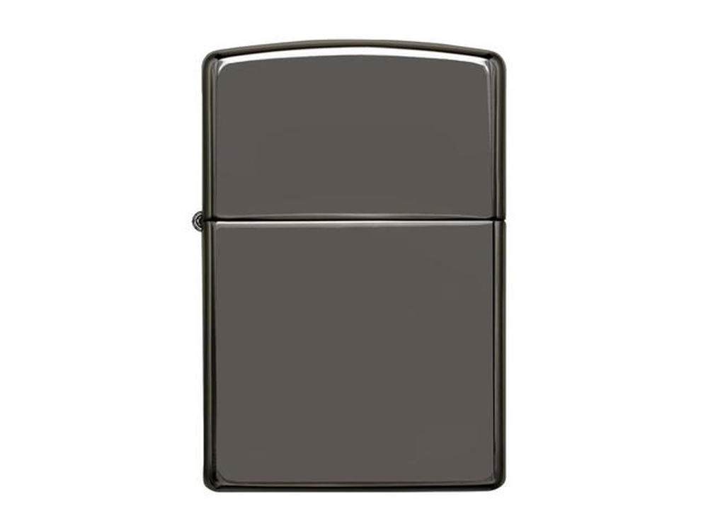 Зажигалка ZIPPO Classic с покрытием Black Ice®, латунь/сталь, чёрная, глянцевая, 38x13x57 мм