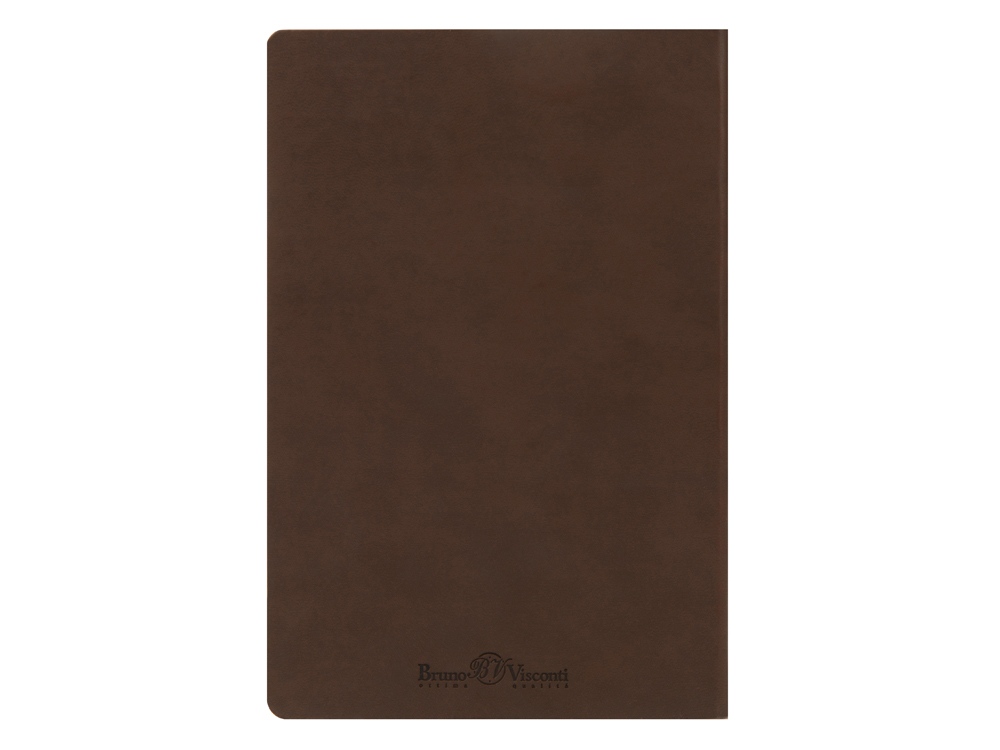 Ежедневник А5 недатированный Megapolis Velvet Flex, коричневый