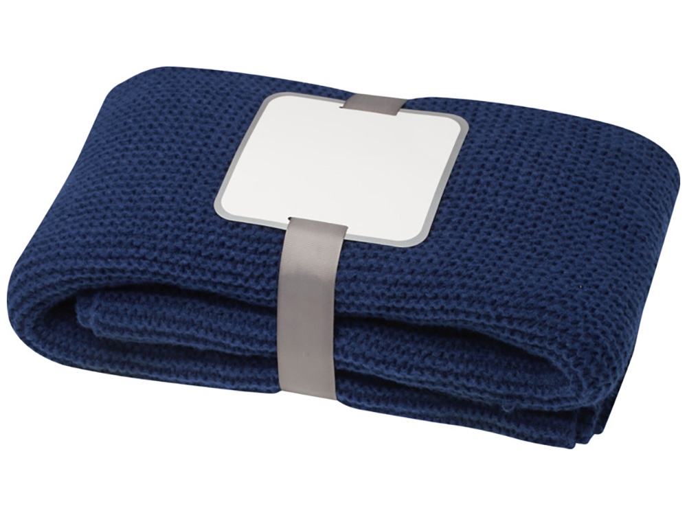 Вязанное одеяло Suzy 150 x 120 см из полиэстера, нэйви