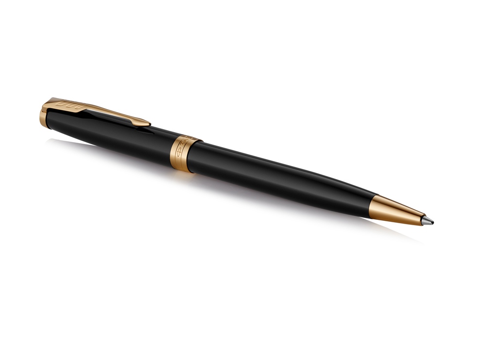 Ручка шариковая Parker Sonnet Core Black Lacquer GT, черный/золотистый