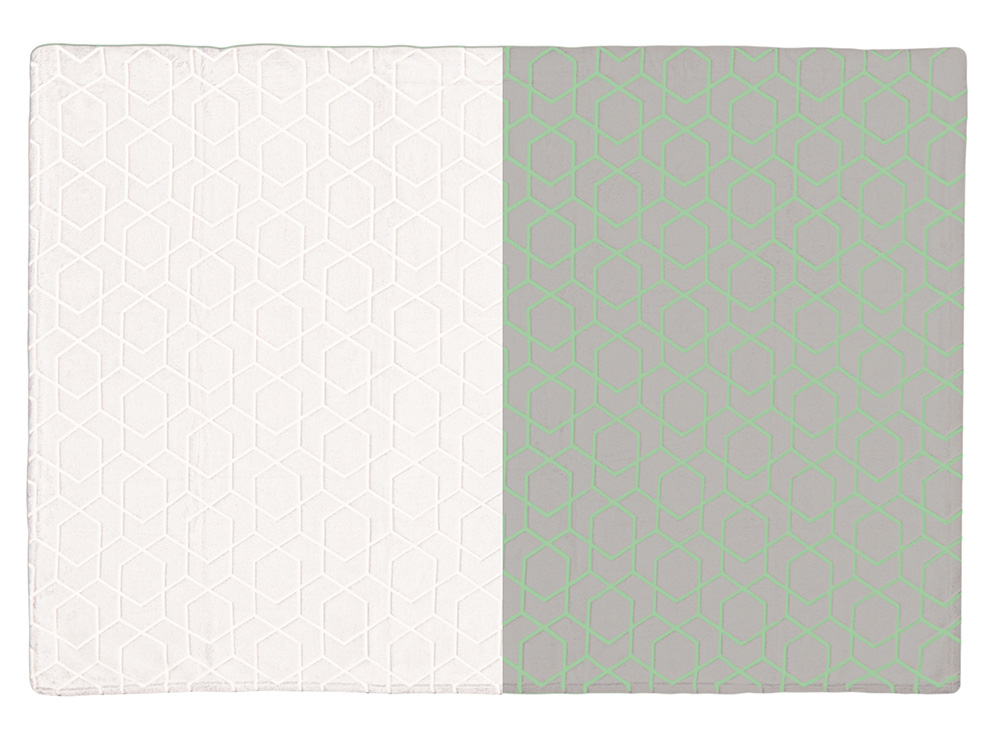 Светящийся в темноте плед Lattice белый