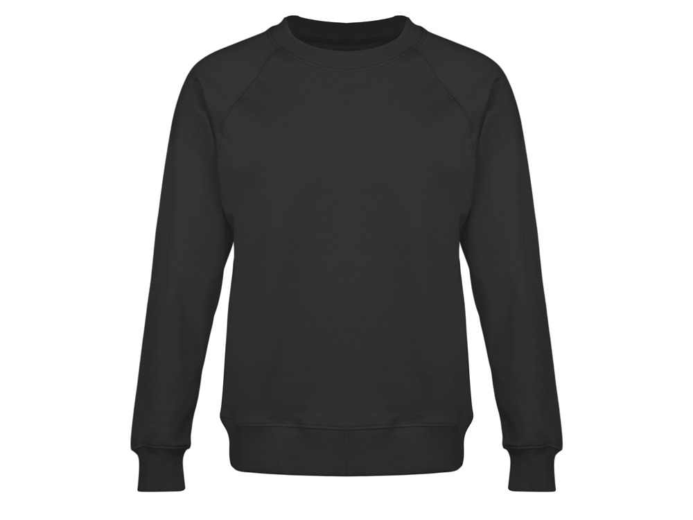 Свитшот оверсайз с рукавом реглан Belgrade, унисекс, черный