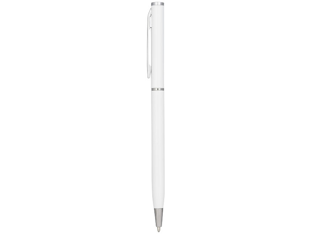 Ручка металлическая шариковая Slim, белый