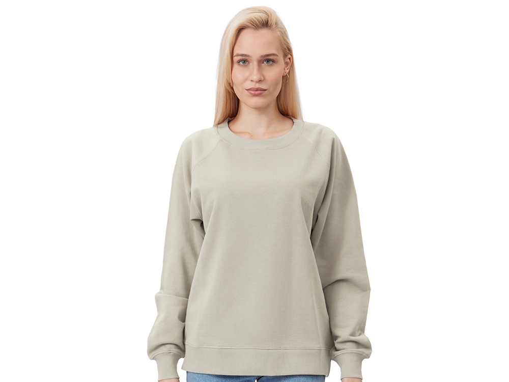 Свитшот оверсайз с рукавом реглан Belgrade, унисекс, оливковый