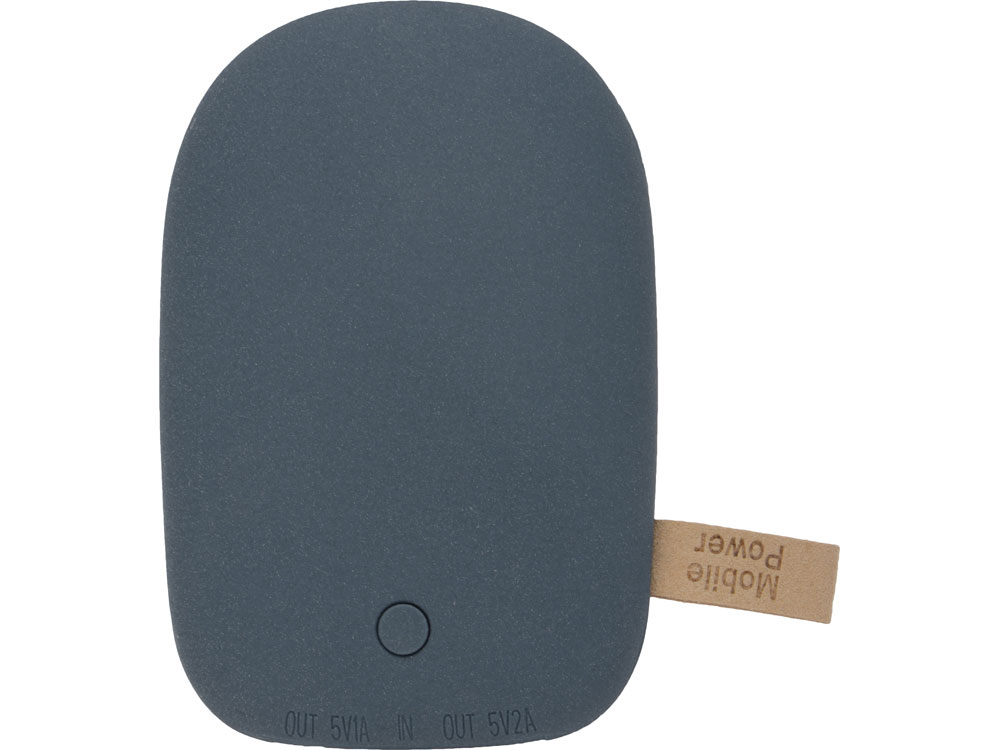 Внешний аккумулятор в форме камня Stone, 7800 mAh, темно-серый