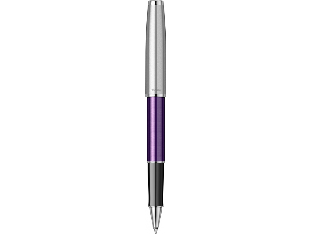 Ручка-роллер Parker Sonnet Essentials Violet SB Steel CT, цвет чернил black, перо: F, в подарочной упаковке.