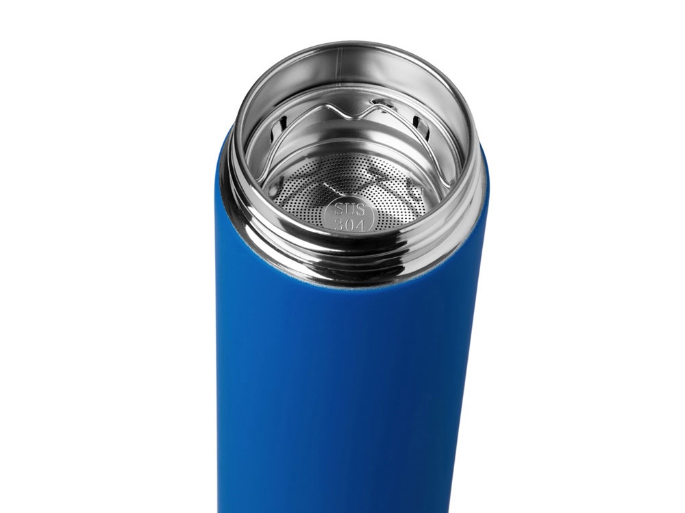 Вакуумный термос Vacuum Flask C1, soft touch, 420мл, синий