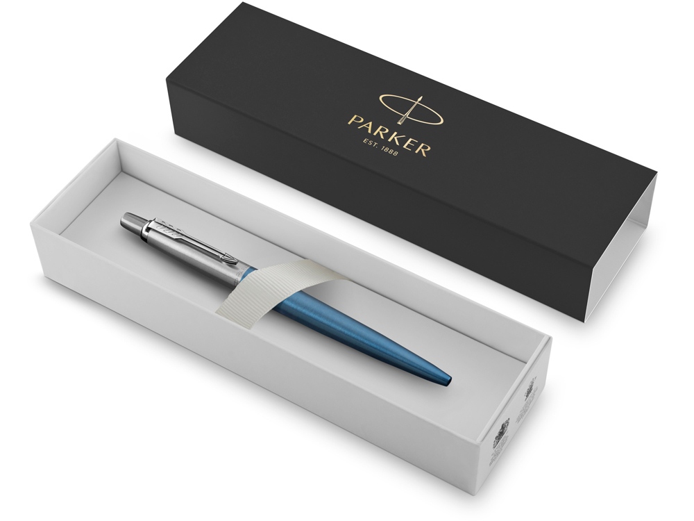 Ручка шариковая Parker Jotter Core Waterloo Blue CT, голубой