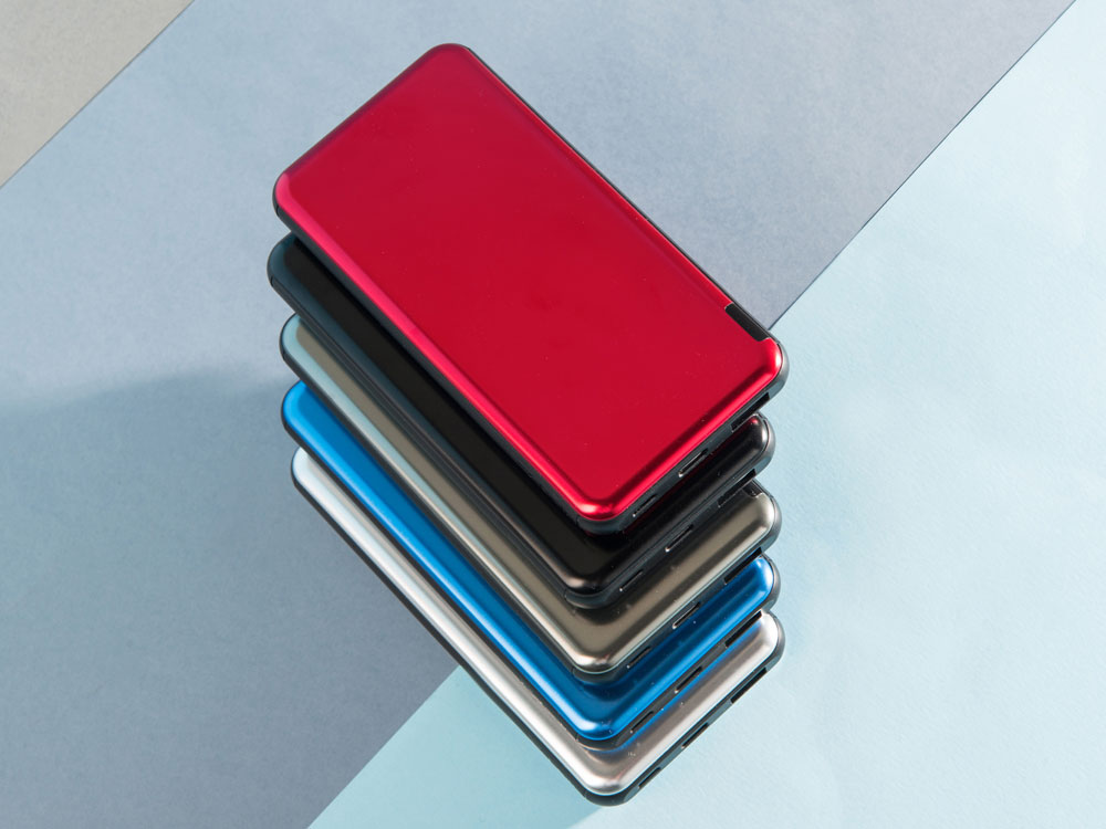 Внешний аккумулятор Forge v.2, металл, 10000mah, черный