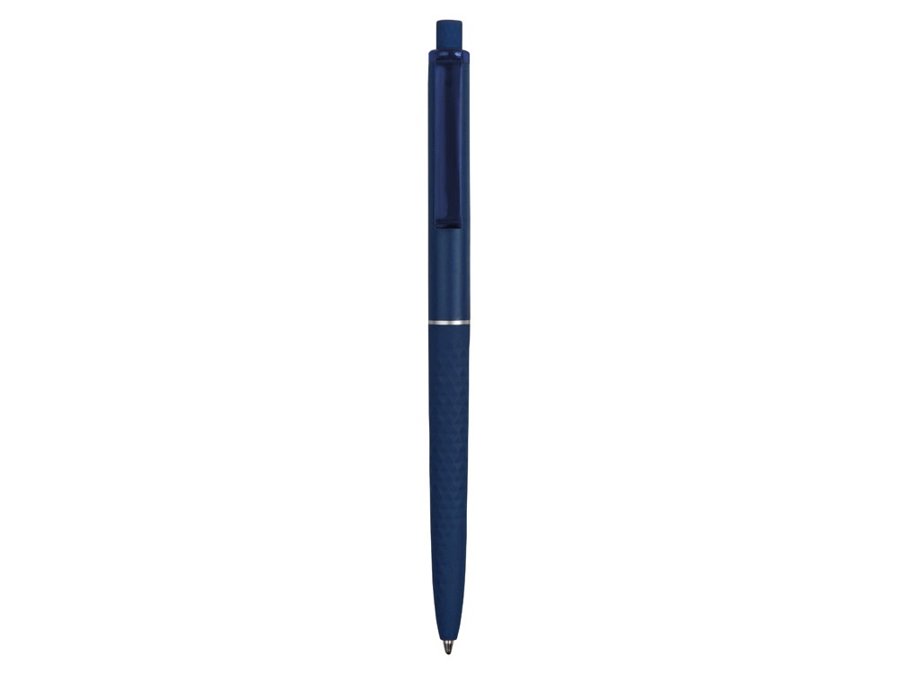 Ручка пластиковая soft-touch шариковая Plane, темно-синий